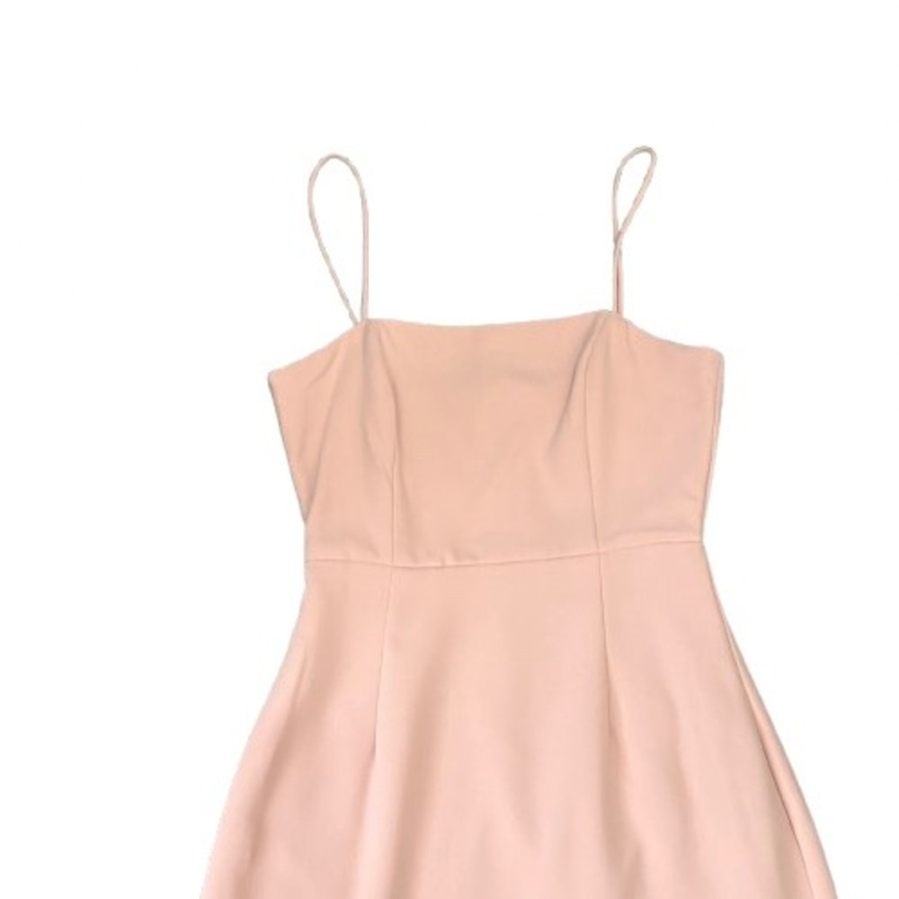 Superdown Malaya Asymmetric Ruffle Dress Baby Pink Coquette‎ Spring Size XS - Picture 2 of 6